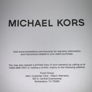 Michael Kors Silver Tone Bradshaw Watch